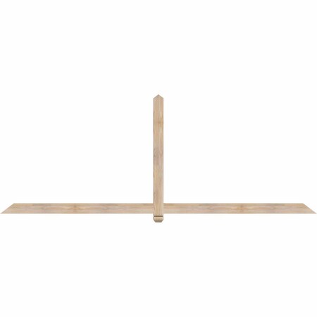 Ekena Millwork Eugene Smooth Timber Gable Bracket, Douglas Fir, 108"W x 40"H x 1 1/2"D x 3 1/2"F, 9/12 Pitch GBW108X40X0204EUG00SDF